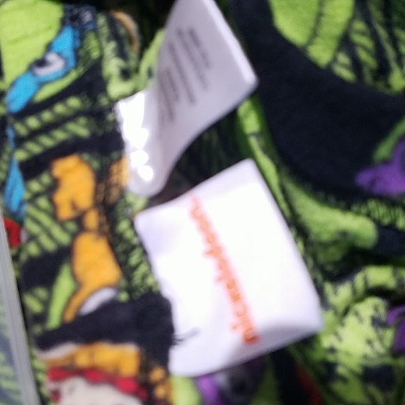 Nickelodeon Multicolor Teenage Mutant Ninja Turtles Pizza Print Pajama Pants PJ - Picture 3 of 3